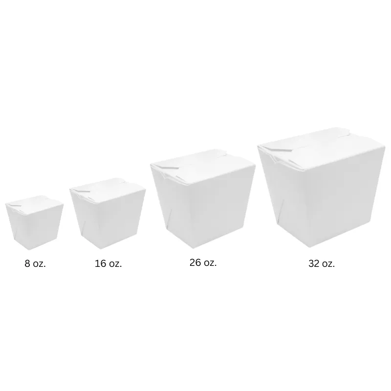CCF 16OZ Paper Food Pail - White 400 Pieces/Case