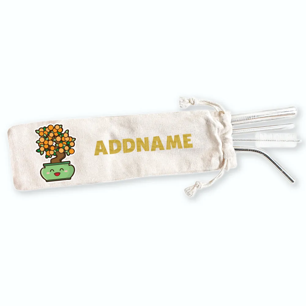 Chinese New Year Eco-friendly Reusable Straw Set [FREE Custom Add Name]