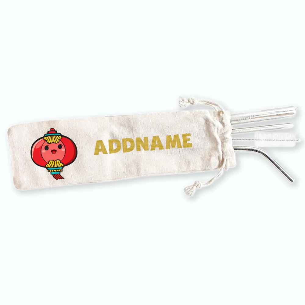 Chinese New Year Eco-friendly Reusable Straw Set [FREE Custom Add Name]