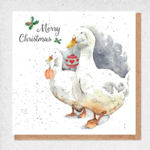 Christmas Geese Card