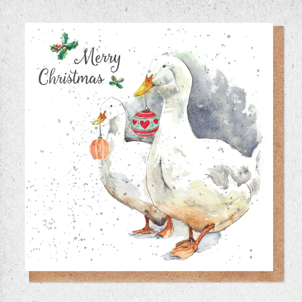 Christmas Geese Card