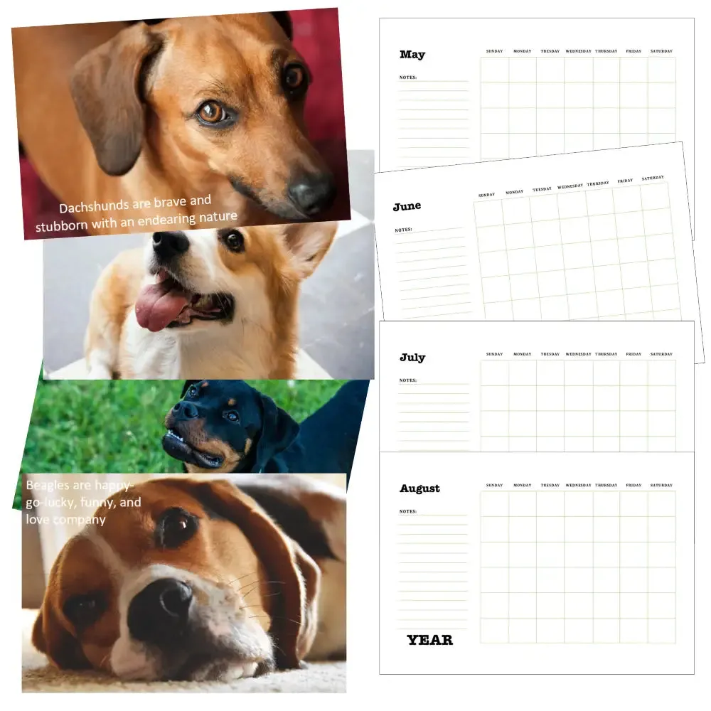 Dog Breeds Calendar PLR