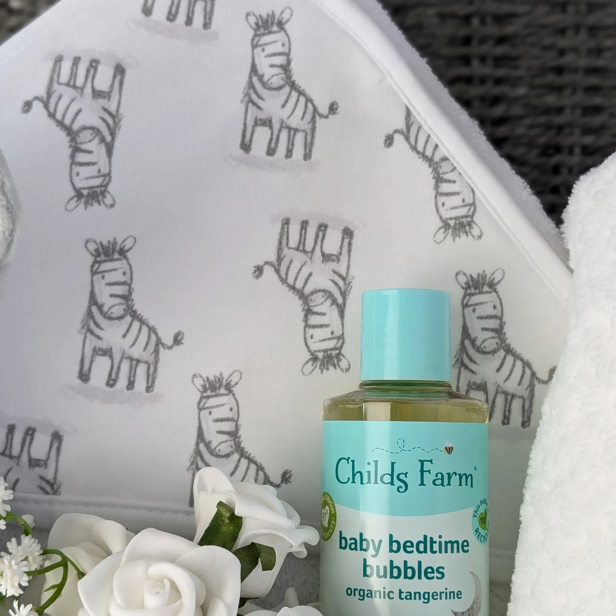 Enchanting Elephant & Zebra Large New Baby Gifts Basket