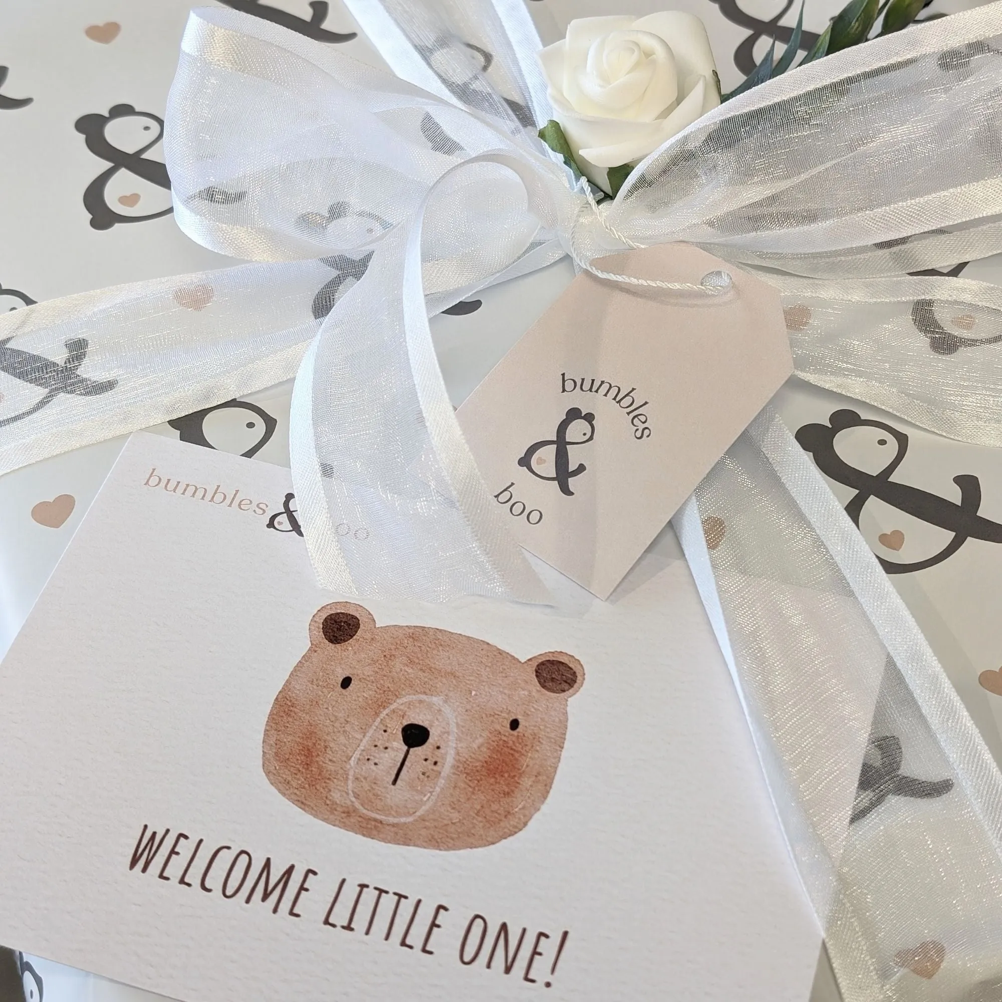 Enchanting Elephant & Zebra Large New Baby Gifts Basket