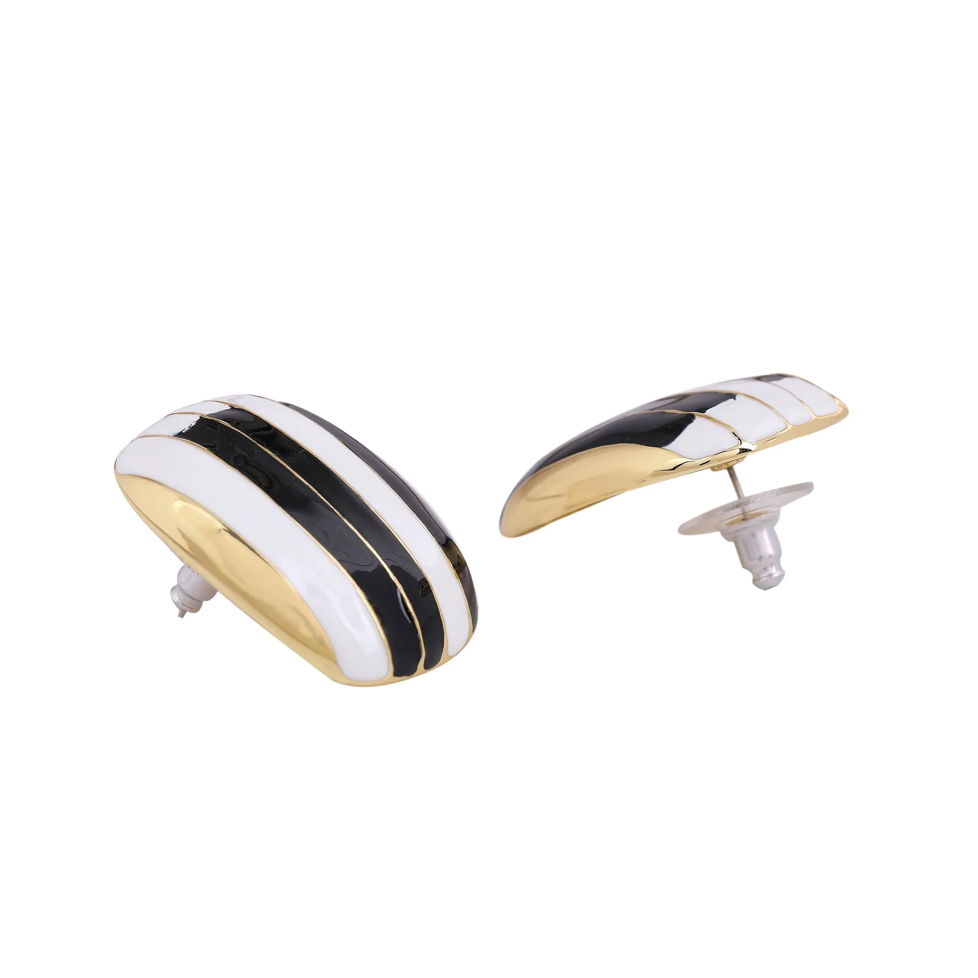 Estele - Piano enamel Gold Plated Necklace Set For Women