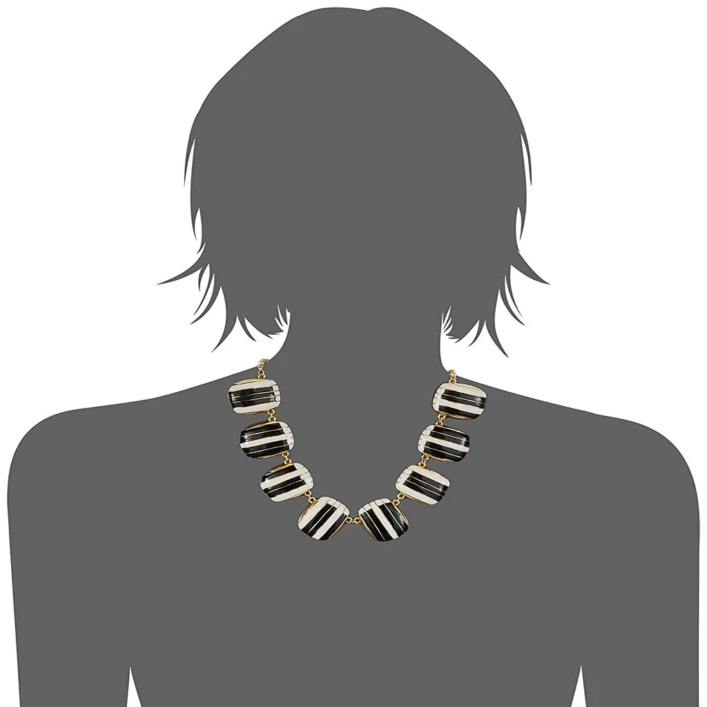 Estele - Piano enamel Gold Plated Necklace Set For Women