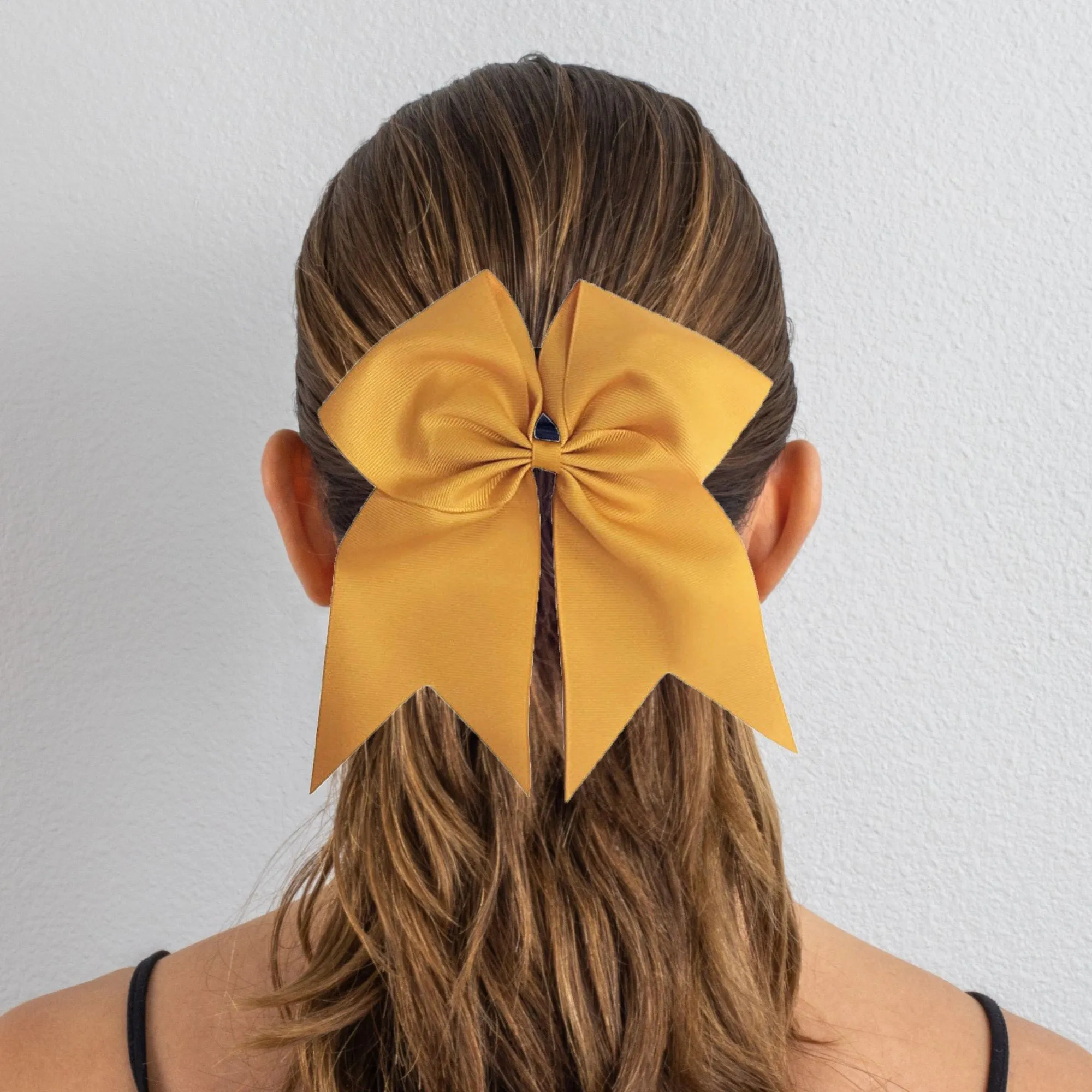 Gold Cheer Bows - 10 Pack