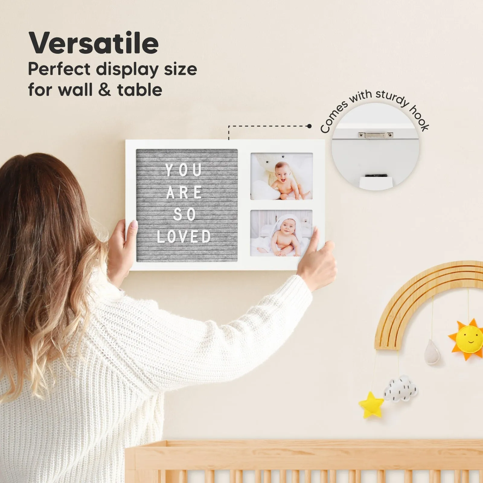Heartfelt Picture Frame with Felt Letterboard