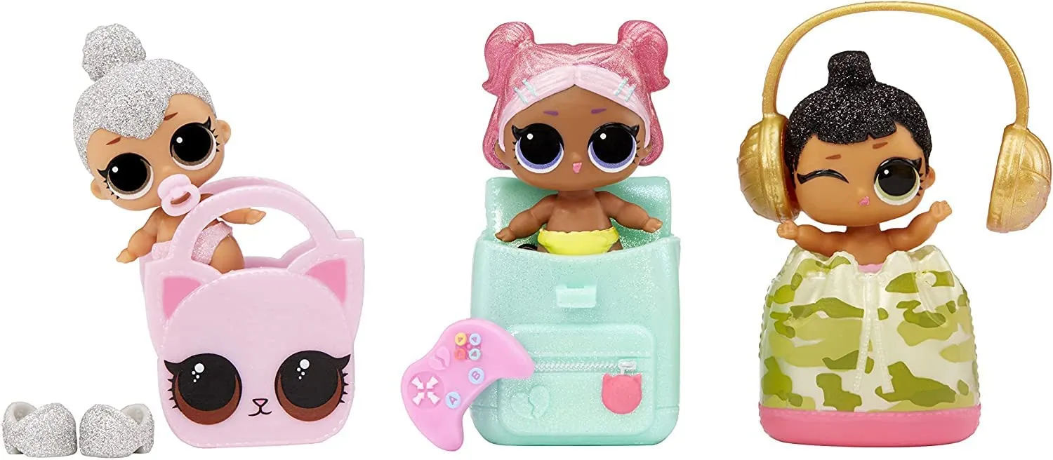 LOL Surprise Glitter Color Change Lil Sis with 5 Surprises- Collectible Doll Including Sparkly Fashion Accessories
