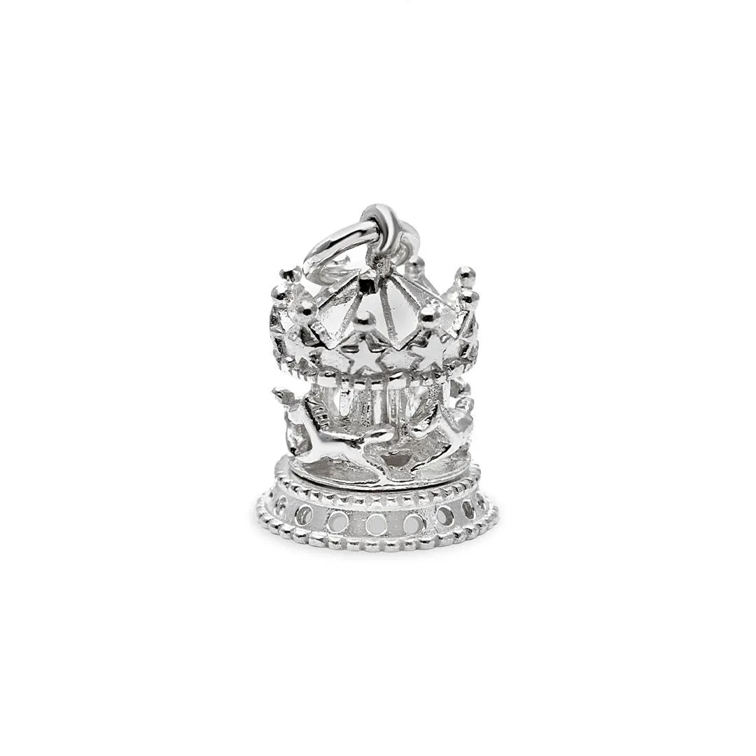 Magical Charm Necklace | Carousel - Happiness - Silver
