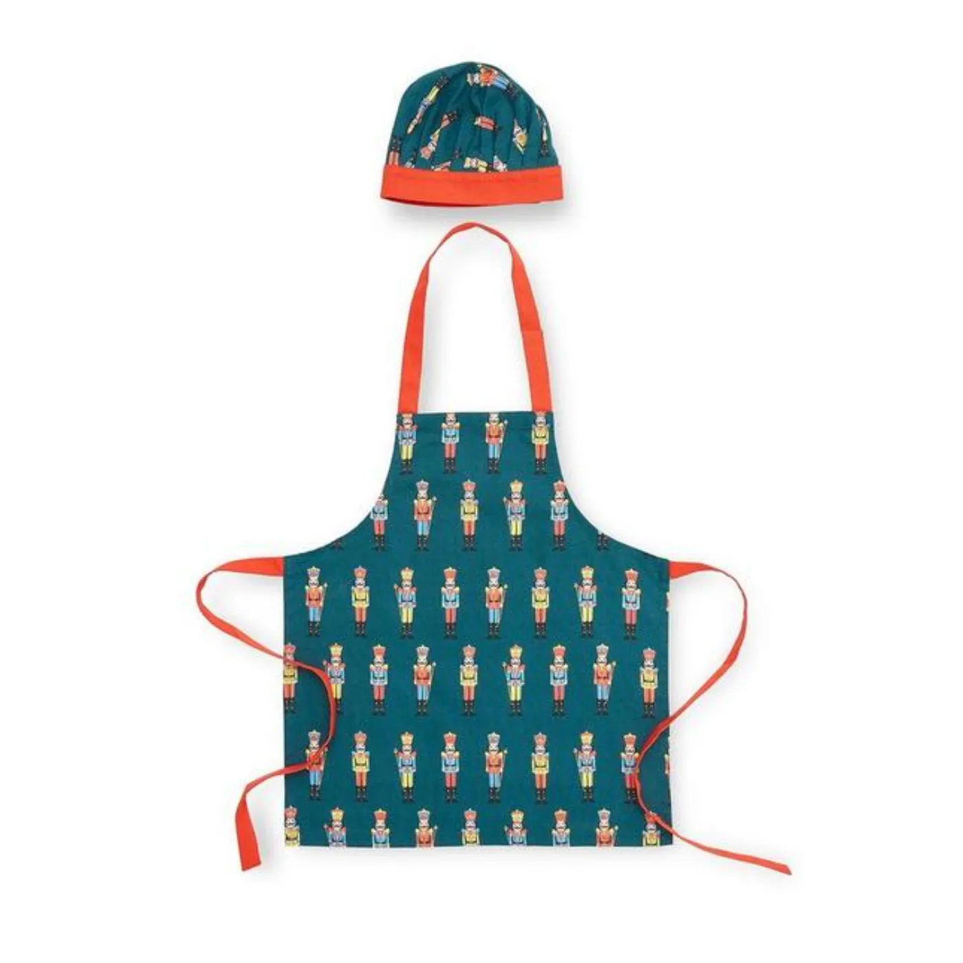 Nutcracker Green Kids Apron & Hat Set