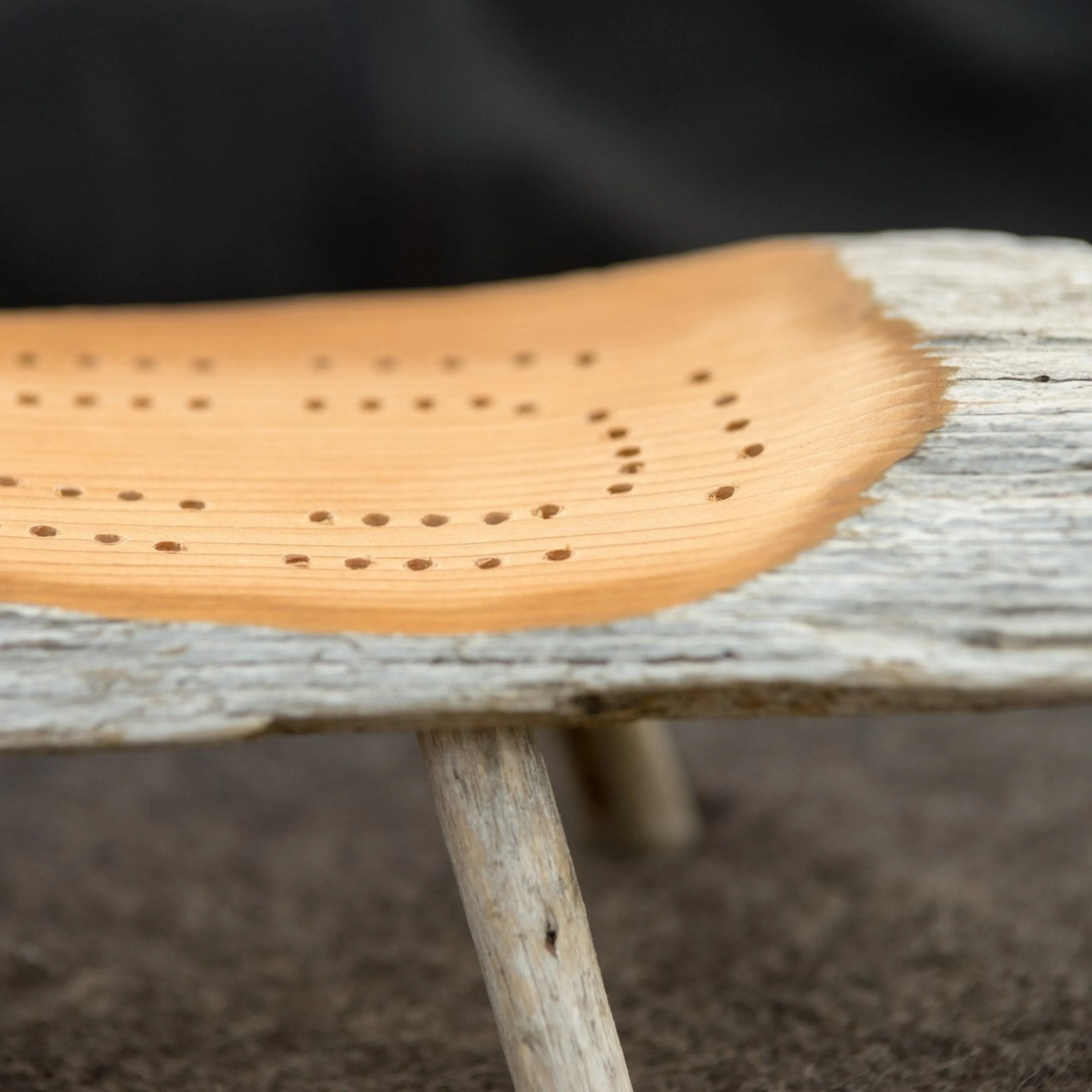 One-of-a-Kind Foraged Wood Cribbage Boards