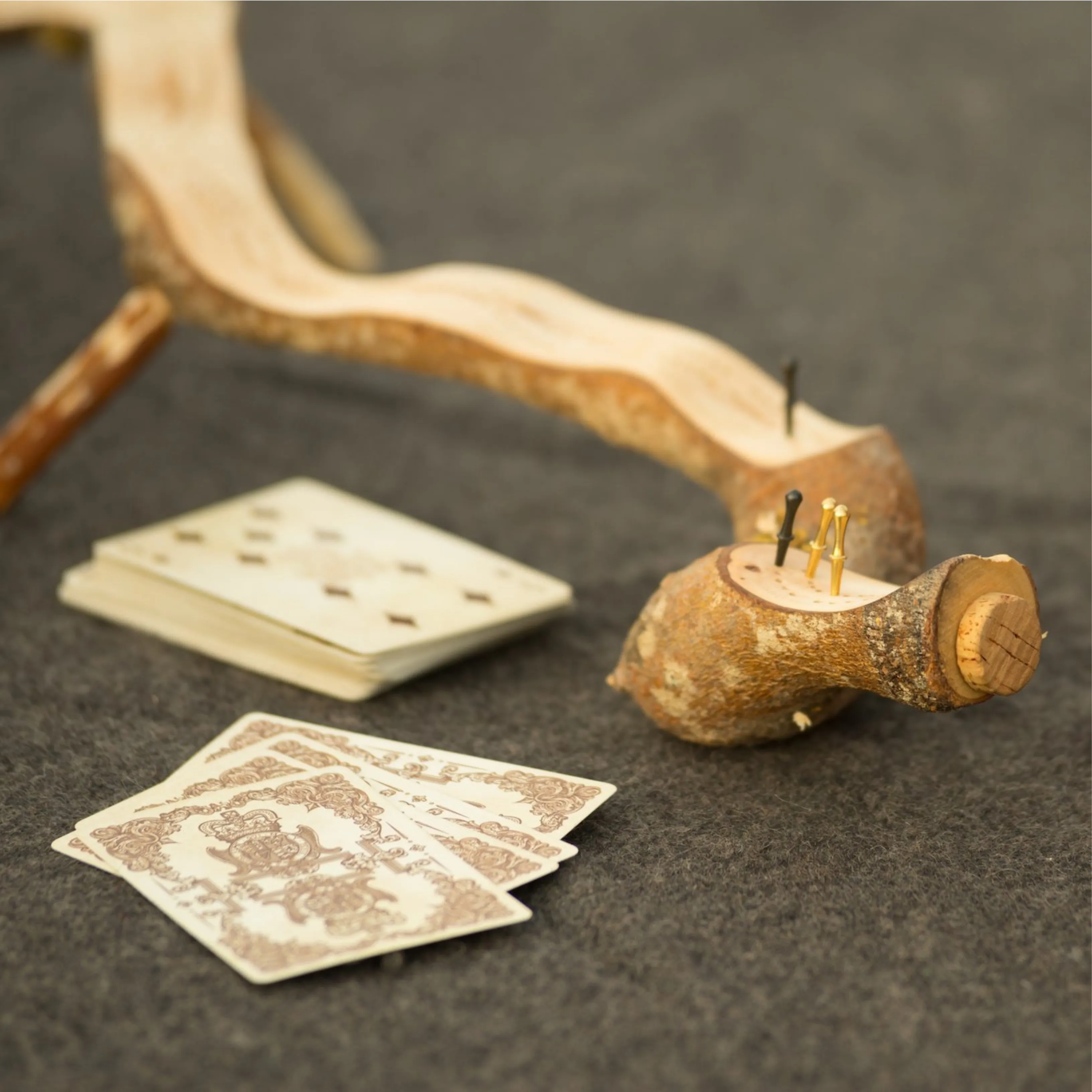 One-of-a-Kind Foraged Wood Cribbage Boards