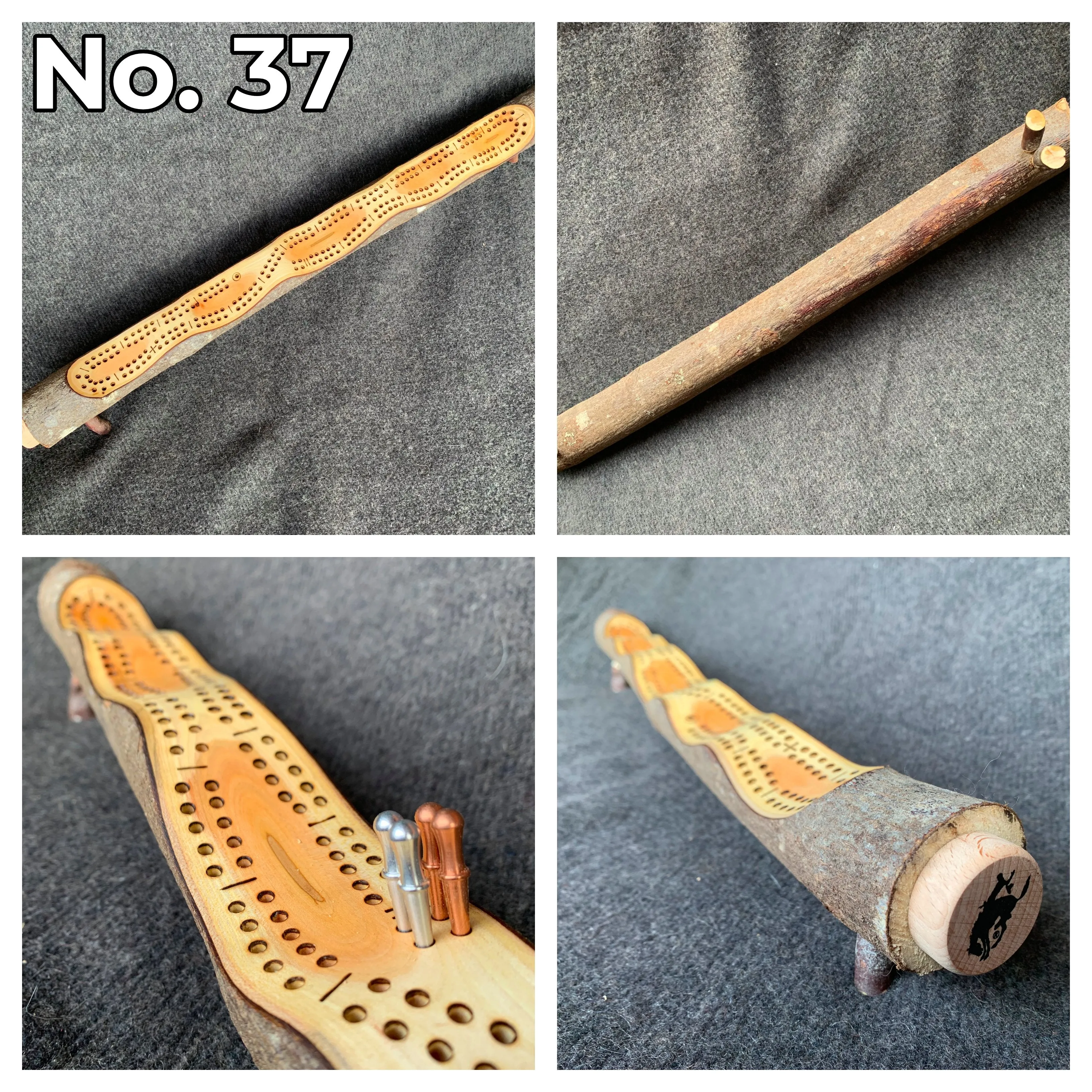 One-of-a-Kind Foraged Wood Cribbage Boards