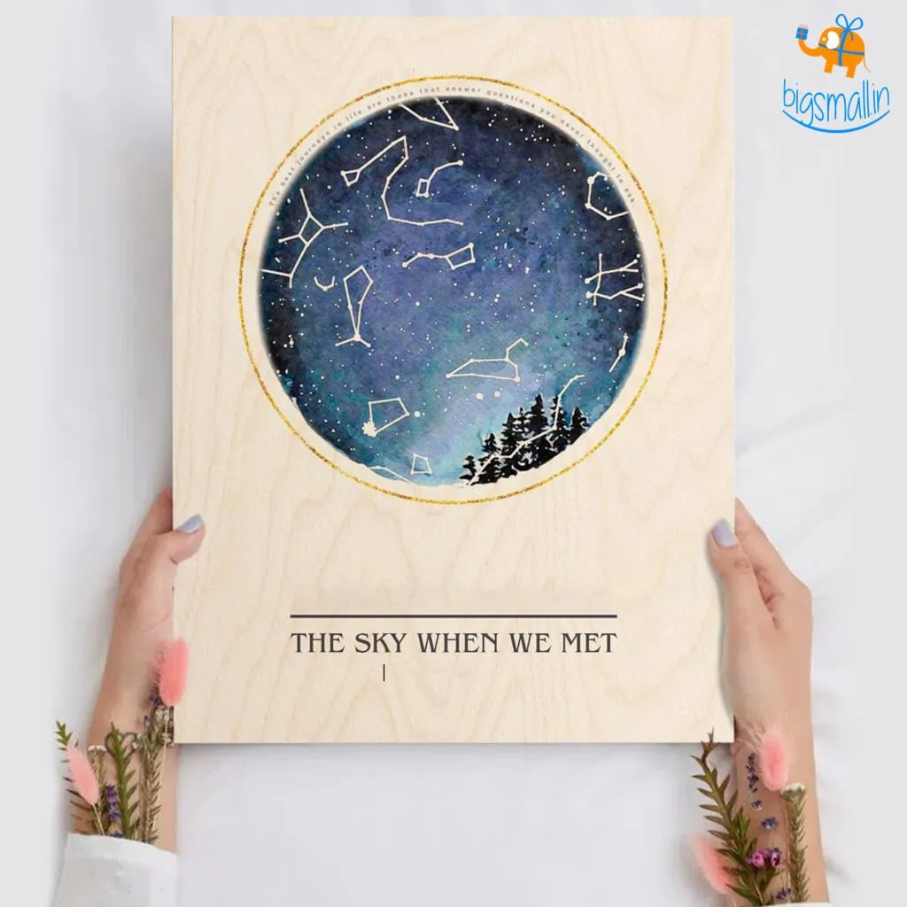 Personalized Wooden Frame - Stars Above Us | COD not available