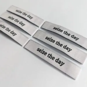 "Seize the Day" Sew-in Labels by Intensely Distracted