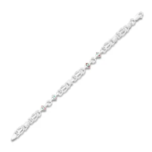 Silver "Luxury Finesse" Link Bracelet for Men